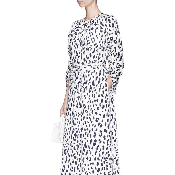leopard print dress silk